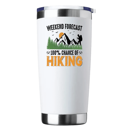 Weekend Forecast 100% Hiking Insulated Vacuum Sealed Tumbler