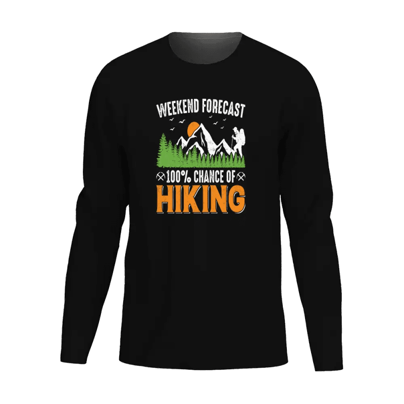 Weekend Forecast 100% Hiking Men Long Sleeve Shirt