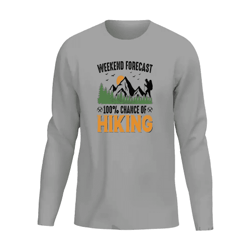 Weekend Forecast 100% Hiking Men Long Sleeve Shirt