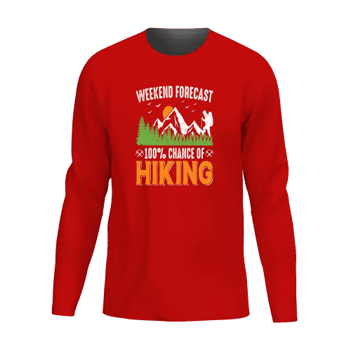 Weekend Forecast 100% Hiking Men Long Sleeve Shirt