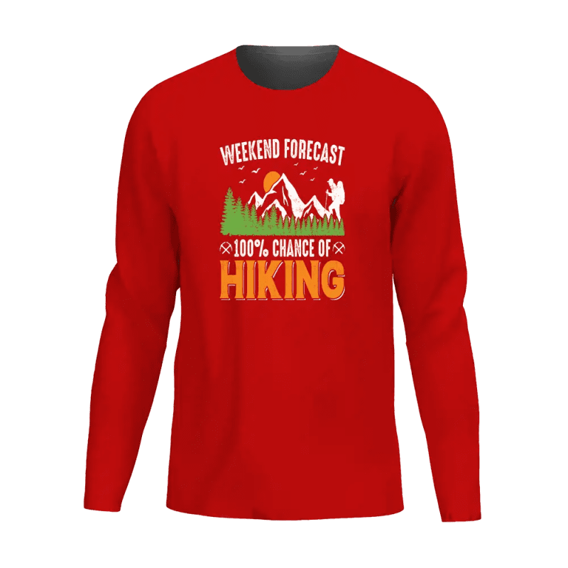 Weekend Forecast 100% Hiking Men Long Sleeve Shirt