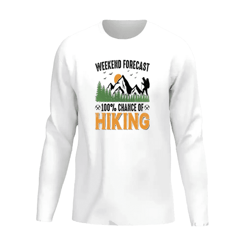 Weekend Forecast 100% Hiking Men Long Sleeve Shirt