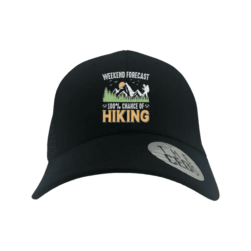 Weekend Forecast 100% Hiking Embroidered Trucker Hat