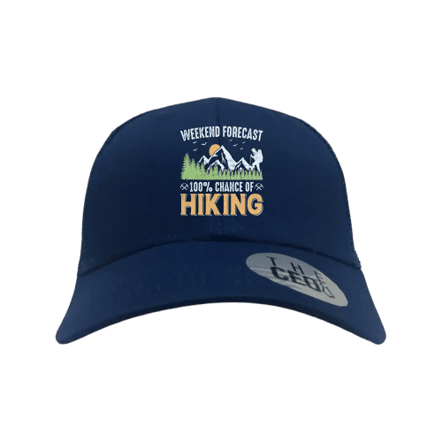 Weekend Forecast 100% Hiking Embroidered Trucker Hat