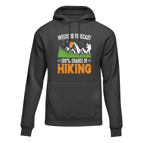 Weekend Forecast 100% Hiking Unisex Hoodie