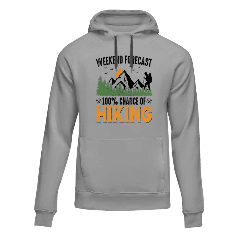 Weekend Forecast 100% Hiking Unisex Hoodie