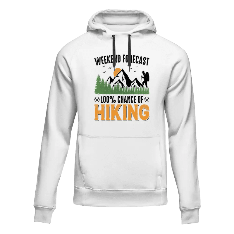 Weekend Forecast 100% Hiking Unisex Hoodie