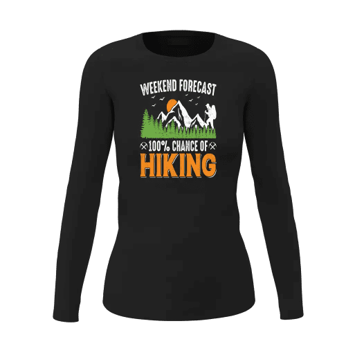 Weekend Forecast 100% Hiking Women Long Sleeve Shirt