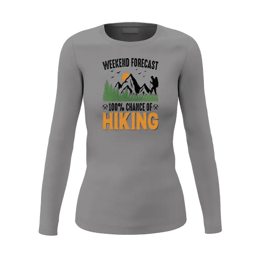 Weekend Forecast 100% Hiking Women Long Sleeve Shirt