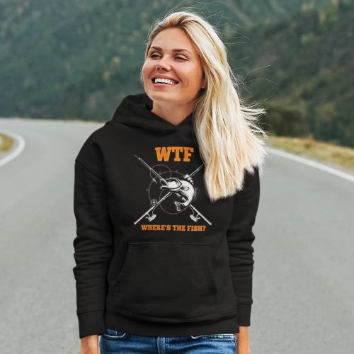 Where s the fish unisex hoodie black model