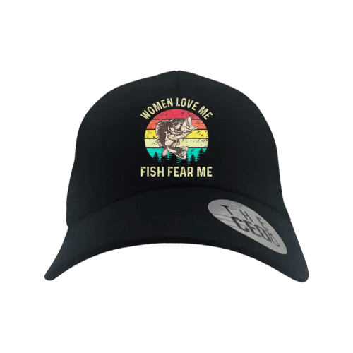 Women Love Me Fish Hate Me Printed Trucker Hat