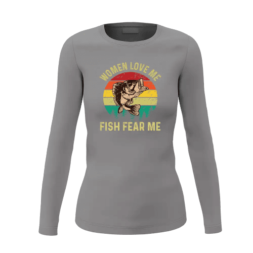 Women Love Me Fish Hate Me Women Long Sleeve Shirt