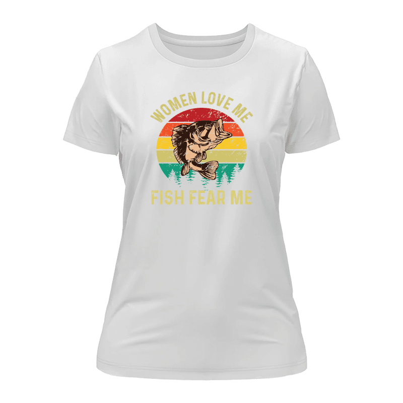 Women Love Me Fish Hate Me T-Shirt for Women