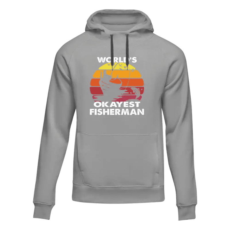 World's Okayest Fisherman Unisex Hoodie