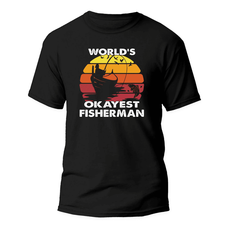 World's Okayest Fisherman Man T-Shirt