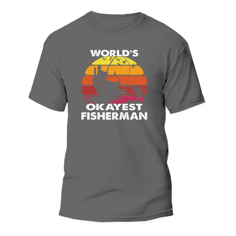 World's Okayest Fisherman Man T-Shirt