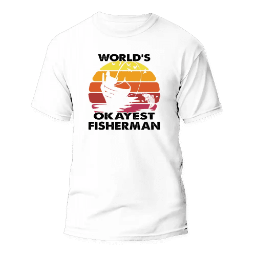 World's Okayest Fisherman Man T-Shirt