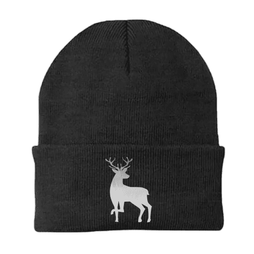 Deer Color 2 Embroidered Beanie