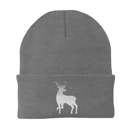 Deer Color 2 Embroidered Beanie