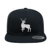 Deer Color 2 Embroidered Flat Bill Hat