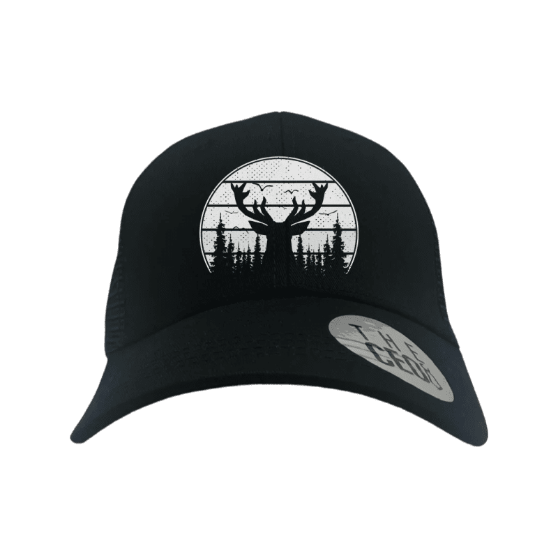 Deer Color Embroidered Trucker Hat