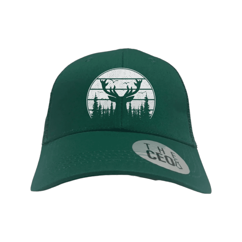 Deer Color Embroidered Trucker Hat