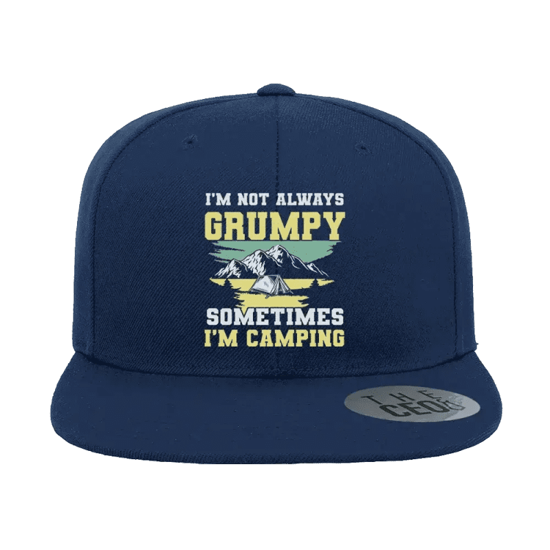 I'm Not Always Grumpy Embroidered Flat Bill Hat