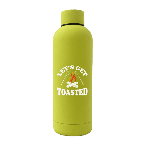 Let's get Toasted 17oz Stainless Rubberized Water Bottle