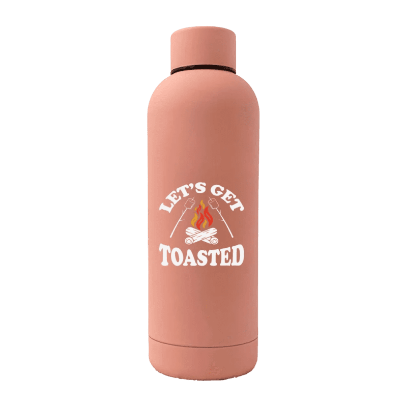 Let's get Toasted 17oz Stainless Rubberized Water Bottle