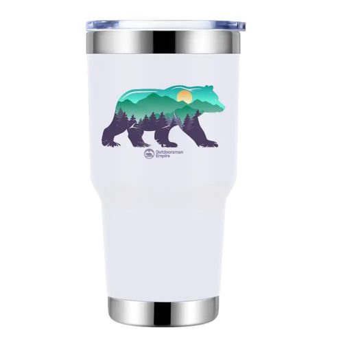 Bear 30oz Tumbler White