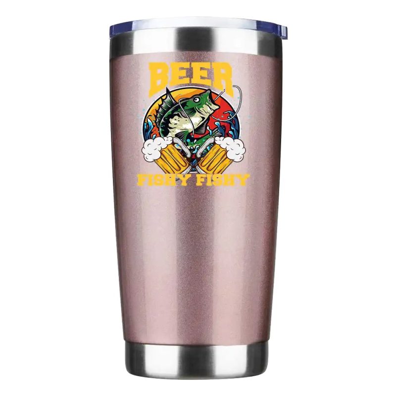 Beer Fishy Fishy 2 20oz Tumbler Rosegold