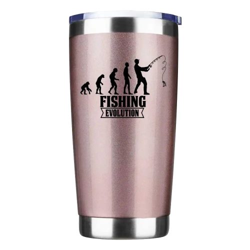 Fishing Evolution 20oz Tumbler Rosegold