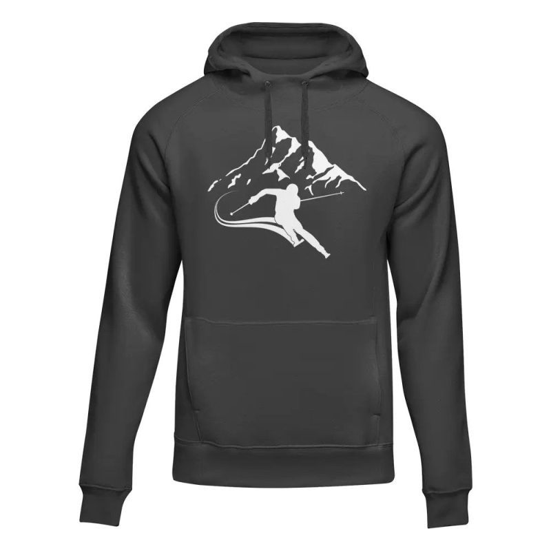 Run From The Avalanche Adult Fleece Hooded Sweatshirt