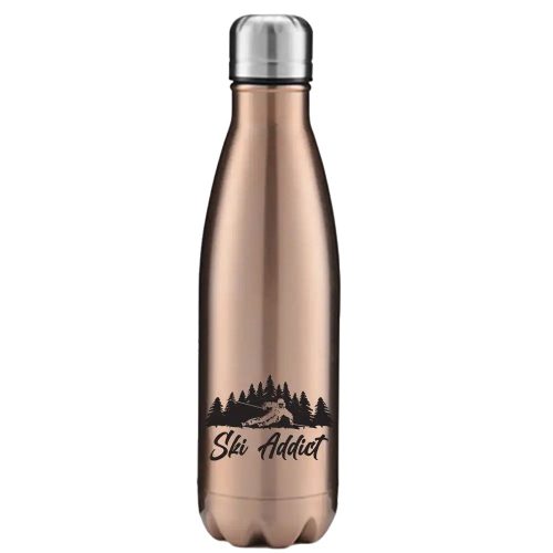 Ski Addict 17oz Stainless Water Bottle