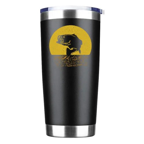 Fishing 20oz Tumbler Black