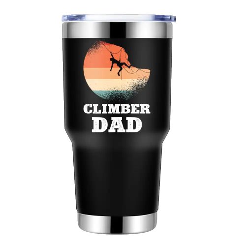 Climber Dad 30oz Tumbler Black