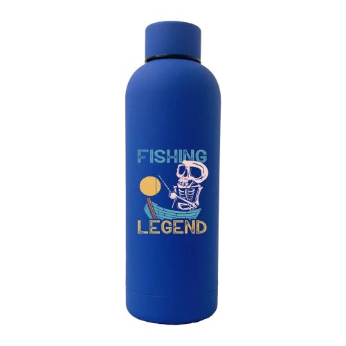 Fishing Legend 17oz Stainless Rubberized Water Bottle