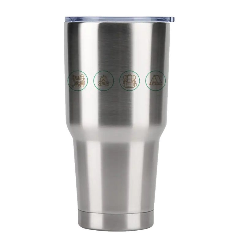 Camp Life 30oz Tumbler Silver