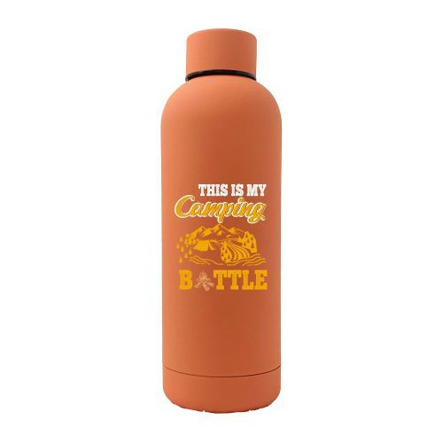 This Is My Camping 17oz Stainless Rubberized Water Bottle