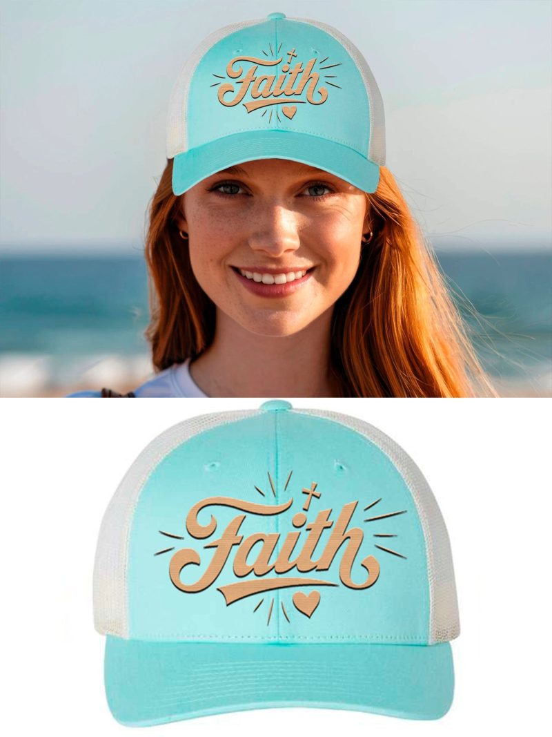 Faith Embroidered Unisex Trucker Hat