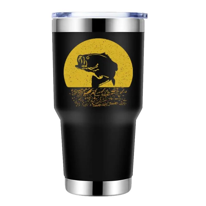 Fishing 30oz Tumbler Black