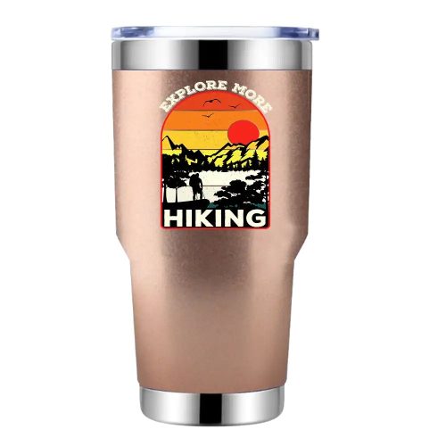 Explore More Hiking 30oz Tumbler Rosegold