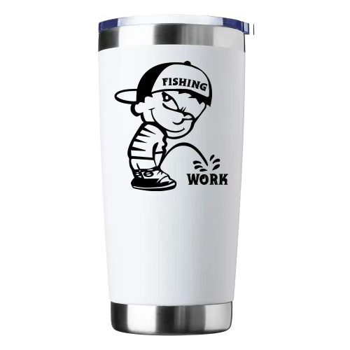 Fishing And Work 20oz Tumbler White