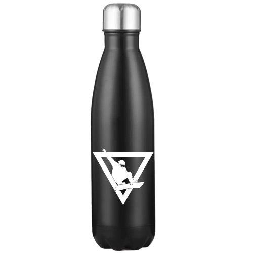 Snowboarder Geometry Stainless Steel Water Bottle