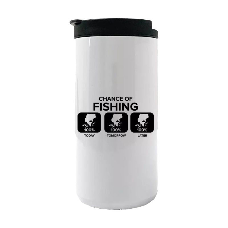 Chance of Fishing 14oz Tumbler  White