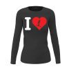 I Love Skiing Women Long Sleeve Shirt