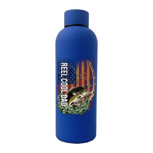 Reel Cool Dad 17oz Stainless Rubberized Water Bottle