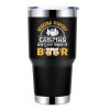 Weekend Forecast, Camping with 100% Beer 30oz Stainless Steel Tumbler