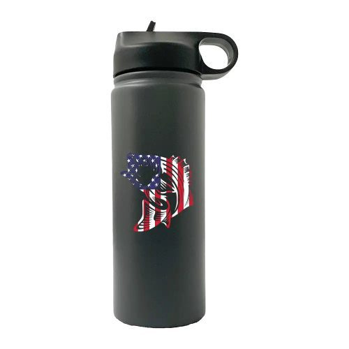 American Flag Fish 20oz Sport Bottle