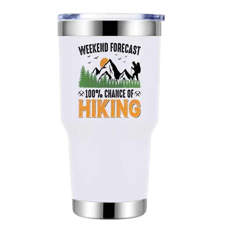 Weekend Forecast 100% Hiking 30oz Stainless Steel Tumbler